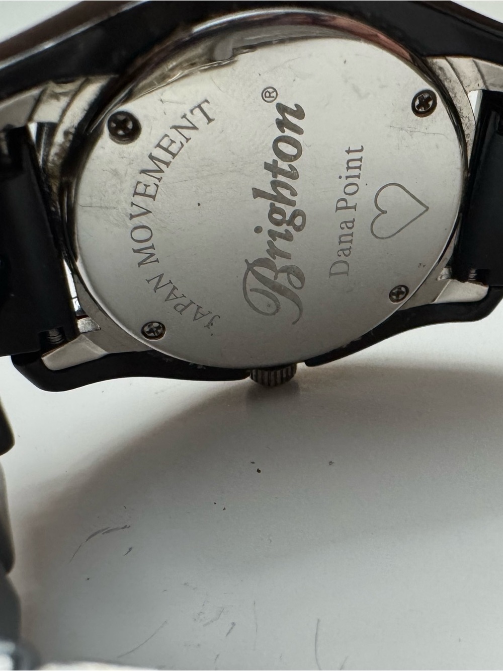 Brighton Black Bracelet Watch with Crystal Accents - Picture 3 of 3